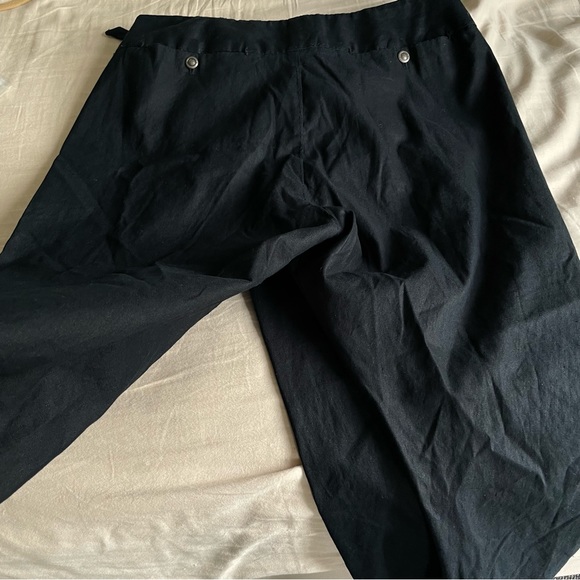 Max Studio Special Edition Black Linen Blend Skort • Size 10 - Picture 3 of 16